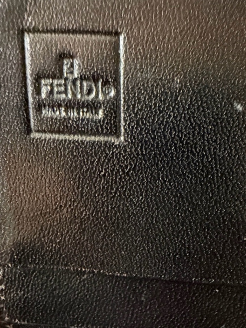 Fendi Zucca Canvas Wallet with Unbranded Gold Chain /COA - Picture 6 of 12